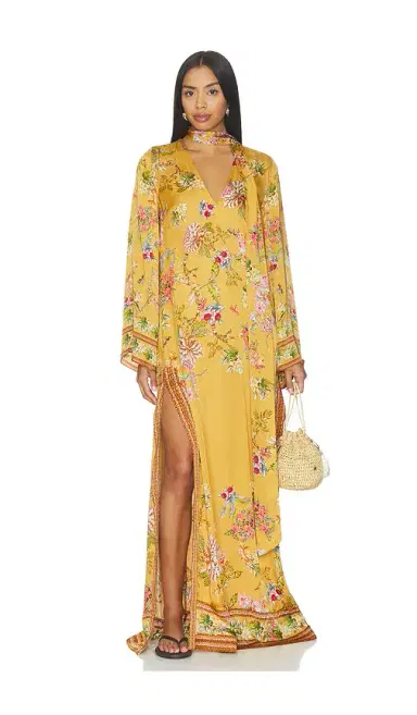 Hemant & Nandita Maxi Kaftan With Belt | Thumbnail 2