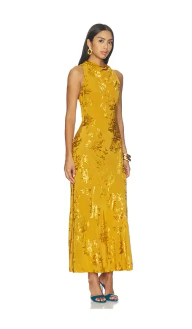 Hemant & Nandita Cowl Midi Dress | Thumbnail 2