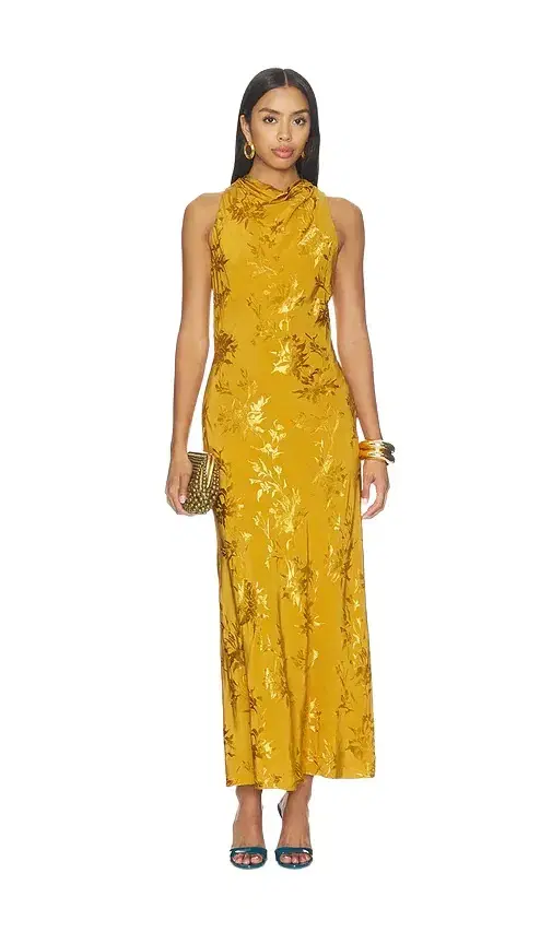 Hemant & Nandita Cowl Midi Dress