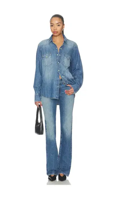 ÉTERNE Denim Low Rise Bootcut Jean | Thumbnail 5