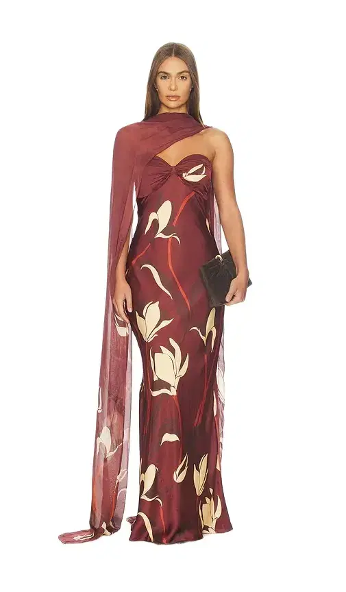ROCOCO SAND Strapless Maxi Dress With Sash