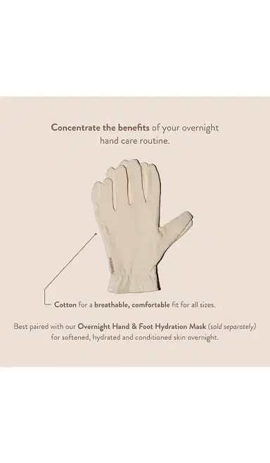 Paume Organic Cotton Overnight Gloves | Thumbnail 3 Paume Organic Cotton Overnight Gloves | Thumbnail 3
