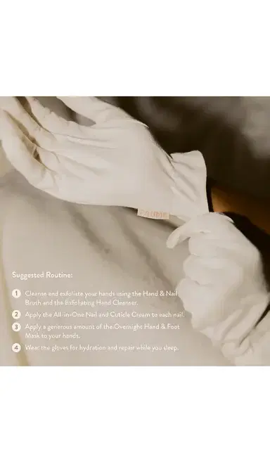 Paume Organic Cotton Overnight Gloves | Thumbnail 4 Paume Organic Cotton Overnight Gloves | Thumbnail 4