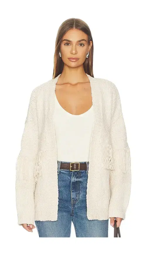 Autumn Cashmere Fringe Oversized Cardigan