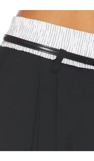 Alexander Wang Mid-Rise Belted Tailored Pant With Pre-styled Boxer | Thumbnail 6 Alexander Wang Mid-Rise Belted Tailored Pant With Pre-styled Boxer | Thumbnail 6