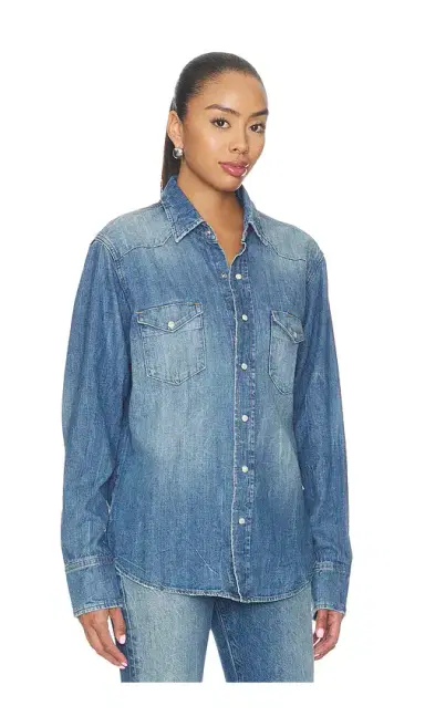 ÉTERNE Ellis Denim Shirt | Thumbnail 2