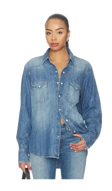 ÉTERNE Ellis Denim Shirt | Thumbnail 1