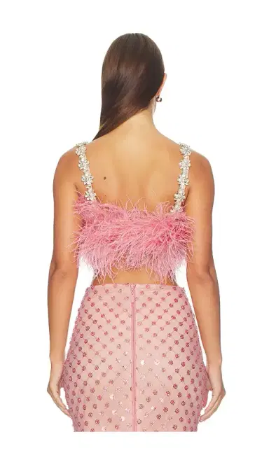 Bronx and Banco Madeline Diamond Feather Crop Top | Thumbnail 3 Bronx and Banco Madeline Diamond Feather Crop Top | Thumbnail 3