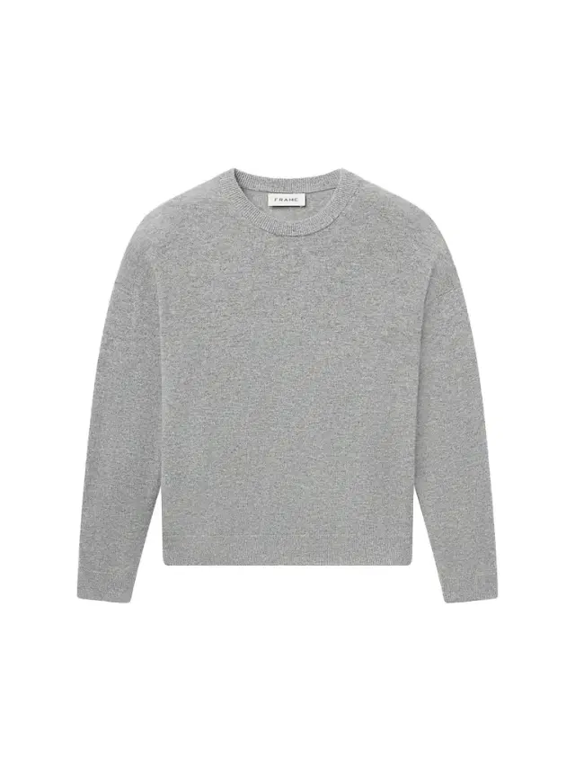 Frame Men's Lightweight Cashmere Crewneck Sweater - Light Grey Melange