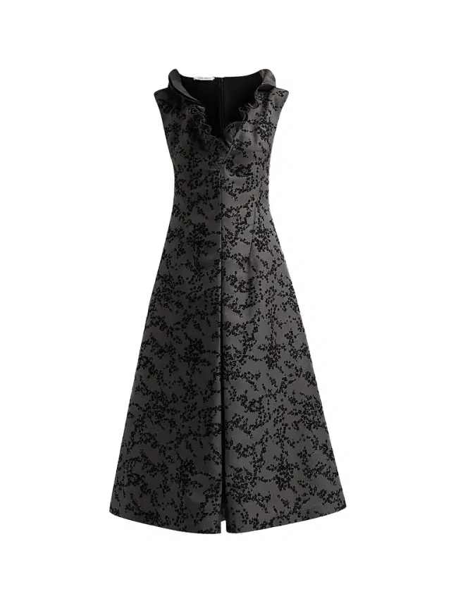 Alberta Ferretti Women's Flocked Floral Radzmir Midi Dress - Multi Grey