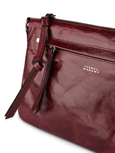 Isabel Marant Women's Winna Duo Leather Crossbody Bag - Burgundy | Thumbnail 5 Isabel Marant Women's Winna Duo Leather Crossbody Bag - Burgundy | Thumbnail 5