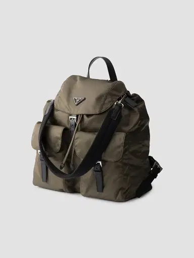 Prada Men's Re-Nylon Backpack - Light Grey | Thumbnail 4
