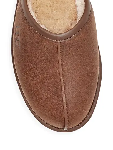 UGG Men's Unisex Scuff Faux Shearling-Lined Mule Slippers - Black | Thumbnail 4