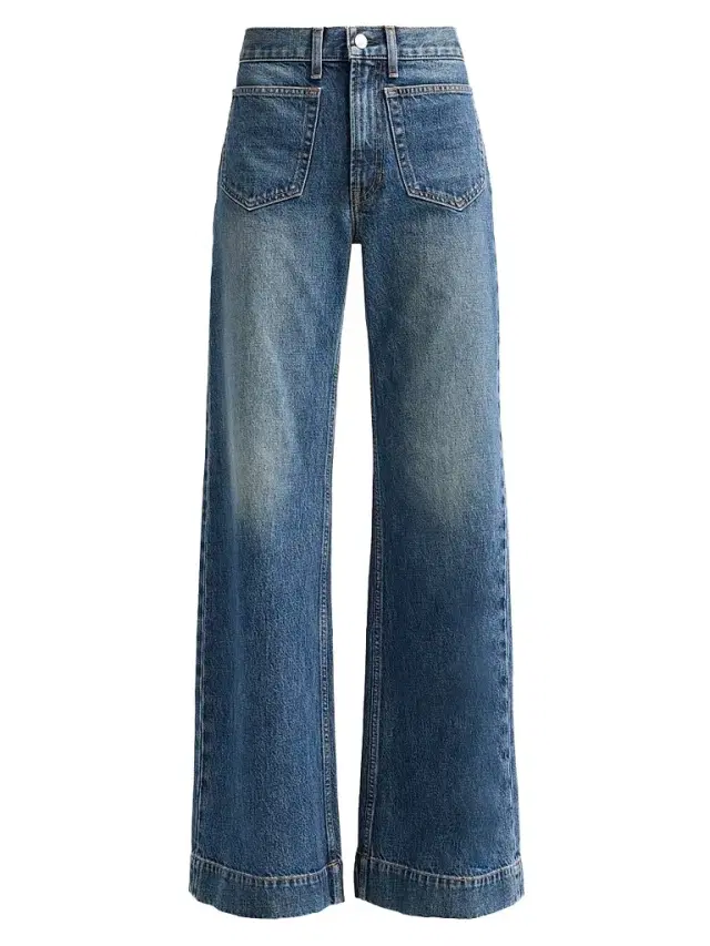 A.L.C. Women's The 008 Patch Pocket Straight-Leg Jeans - Vintage Blue
