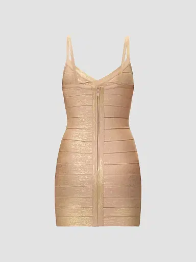 Hervé Léger Women's Metallic Bandage Mini Dress | Thumbnail 7 Hervé Léger Women's Metallic Bandage Mini Dress | Thumbnail 7
