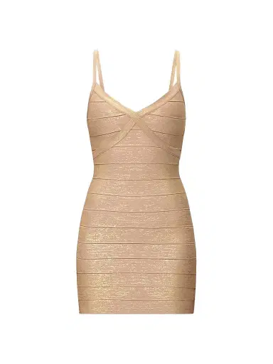 Hervé Léger Women's Metallic Bandage Mini Dress | Thumbnail 1 Hervé Léger Women's Metallic Bandage Mini Dress | Thumbnail 1