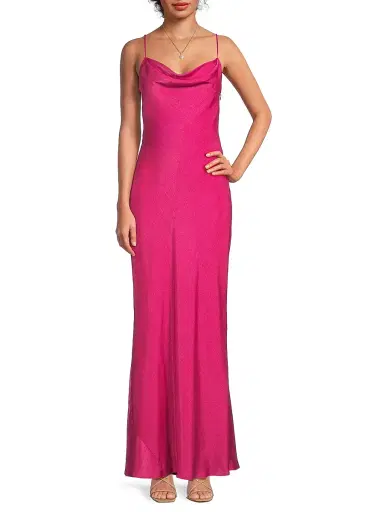 Liv Foster Women's Adeline Foiled Open Back Maxi Dress | Thumbnail 2