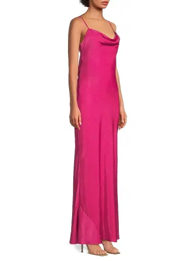 Liv Foster Women's Adeline Foiled Open Back Maxi Dress | Thumbnail 4