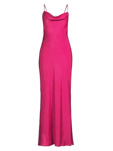 Liv Foster Women's Adeline Foiled Open Back Maxi Dress | Thumbnail 1