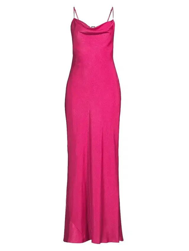 Liv Foster Women's Adeline Foiled Open Back Maxi Dress