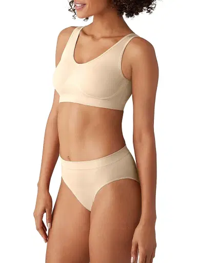 Wacoal Women's B-Smooth Bralette - Sand - Size Large | Thumbnail 4
