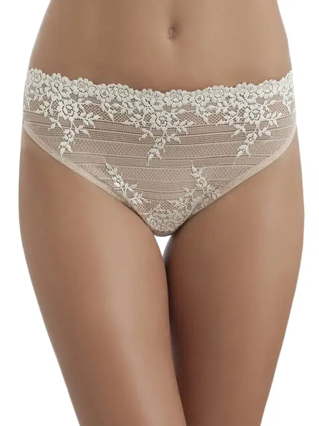 Wacoal Women's Embrace Lace High-Cut Brief - Natural Nude