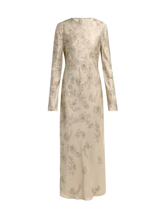 Alberta Ferretti Women's Floral Satin Maxi Dress