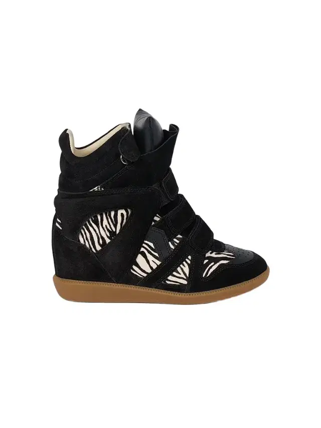 Isabel Marant Women's Bekett Ring 50MM Suede High-Top Sneakers - Black Zebra