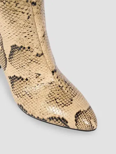 Isabel Marant Women's Jany 90MM Snakeskin-Embossed Leather Boots - Sahara | Thumbnail 6 Isabel Marant Women's Jany 90MM Snakeskin-Embossed Leather Boots - Sahara | Thumbnail 6
