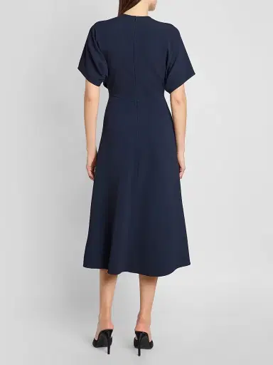 Victoria Beckham Women's Eleanor Midi Dress - Ink | Thumbnail 3 Victoria Beckham Women's Eleanor Midi Dress - Ink | Thumbnail 3