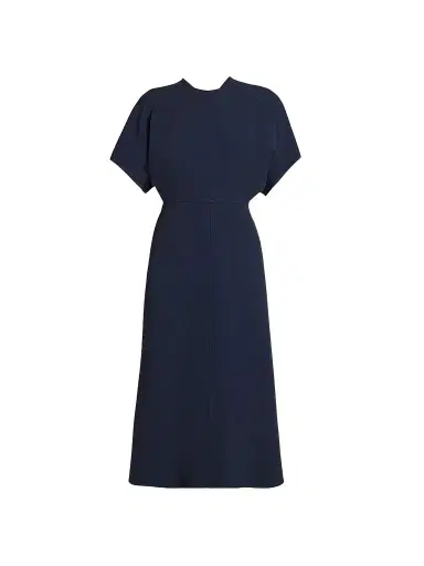 Victoria Beckham Women's Eleanor Midi Dress - Ink | Thumbnail 1 Victoria Beckham Women's Eleanor Midi Dress - Ink | Thumbnail 1