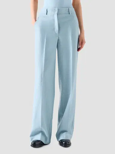 Akris punto Women's Chiaro Wool Flannel Pants | Thumbnail 2