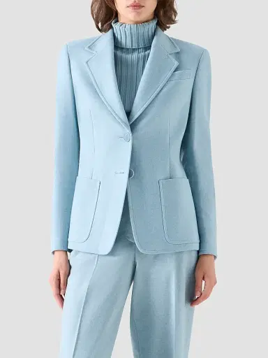 Akris punto Women's Wool Flannel Blazer | Thumbnail 4 Akris punto Women's Wool Flannel Blazer | Thumbnail 4
