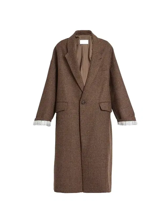 Maison Margiela Women's Cocooning Oversized Windowpane Check Coat - Brown