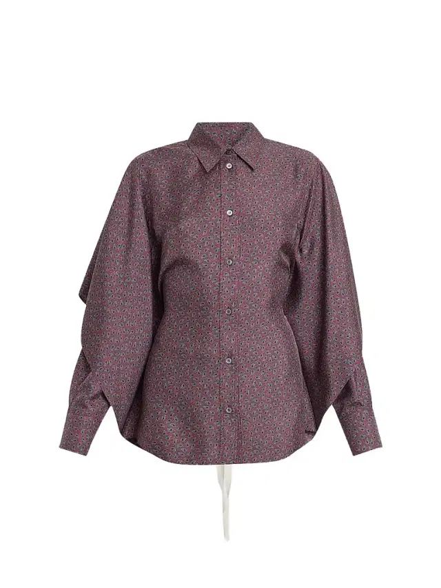 Maison Margiela Women's Micro-Paisley Drawstring Shirt