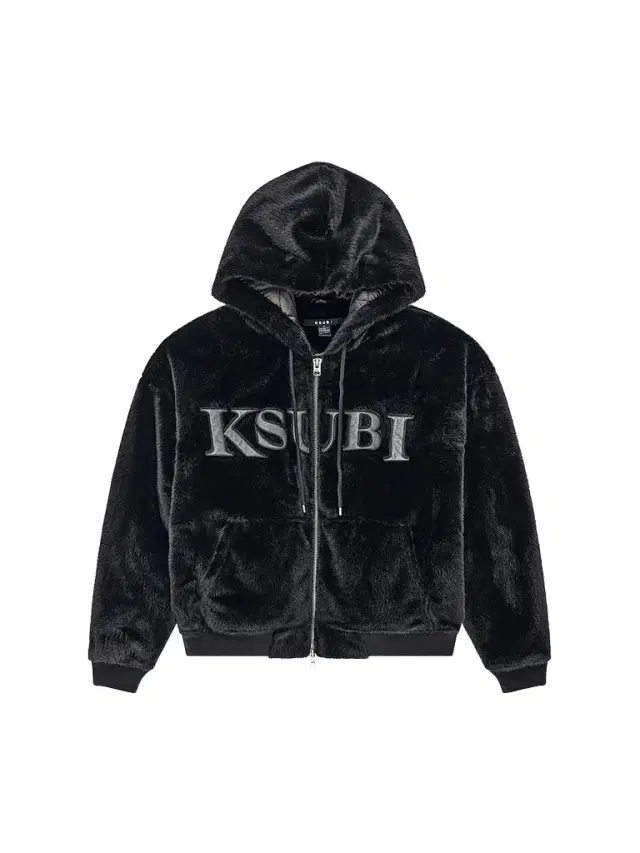 Ksubi Men's Walkout Logo Faux-Fur Hooded Jacket - Black