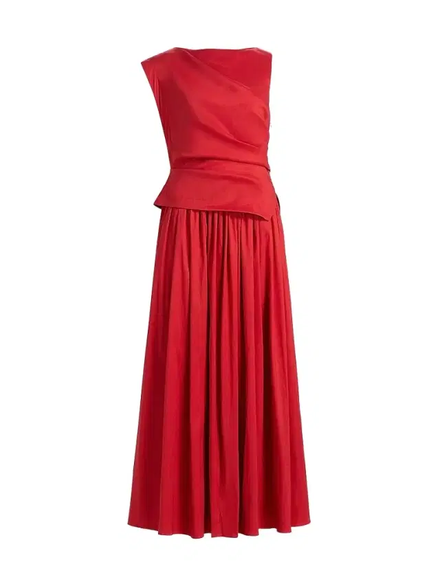 ACLER Women's Femme Fatale Robakker A-Line Maxi Dress - Spicy Red - Size 12