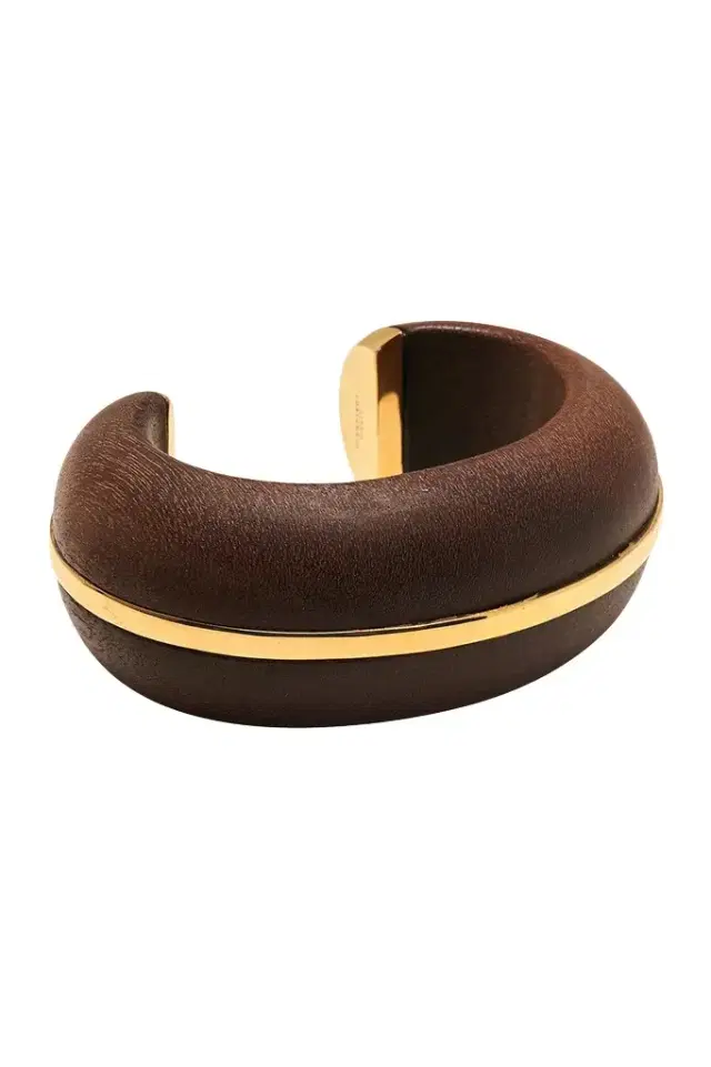 Lizzie Fortunato Acacia Wood Halo Cuff Bracelet