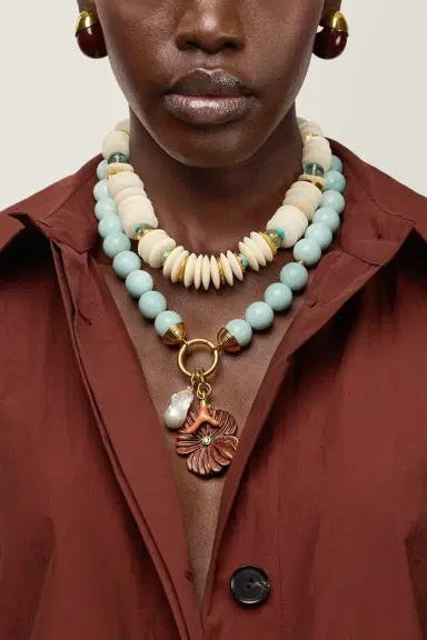 Lizzie Fortunato Amazonite Desert Bloom Necklace | Thumbnail 3