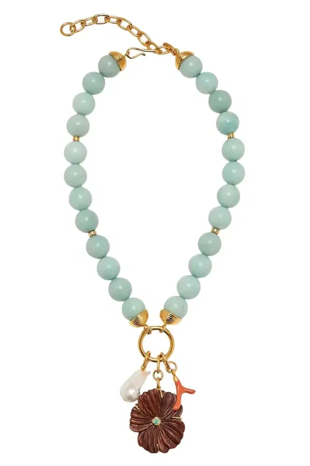 Lizzie Fortunato Amazonite Desert Bloom Necklace