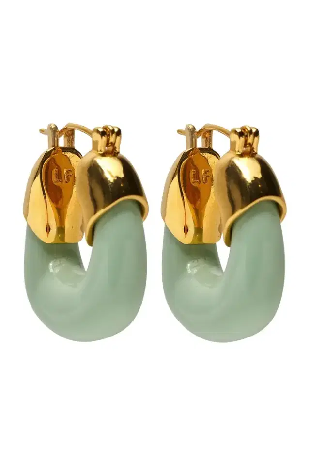 Lizzie Fortunato Seafoam Mini Organic Hoops