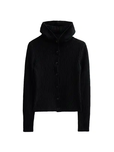 R13 Women's Ribbed Hooded Skinny Cardigan | Thumbnail 1 R13 Women's Ribbed Hooded Skinny Cardigan | Thumbnail 1