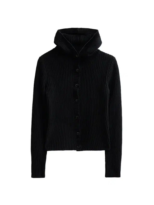 R13 Women's Ribbed Hooded Skinny Cardigan