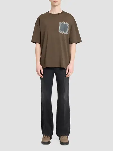 AMIRI Men's MA Quad Bandana Oversized T-Shirt - Husk | Thumbnail 2