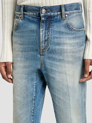 AMIRI Men's MA Fit Relaxed Bootcut Jeans - Canyon Sky | Thumbnail 5