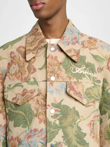 AMIRI Men's Floral Tapestry Jacket - Pale Rose | Thumbnail 5