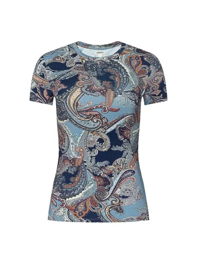 L'Agence Women's Ressi Paisley Crewneck T-Shirt
