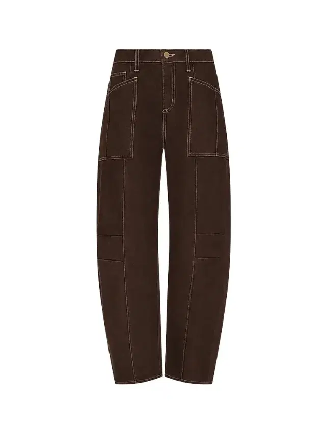 L'Agence Women's Cody High-Rise Rodeo Jeans - Brown Natural Contrast - Size 32