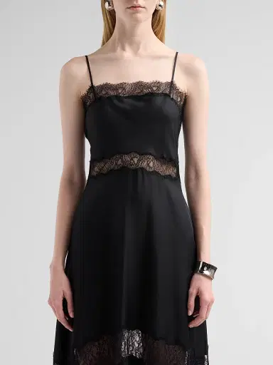 Ulla Johnson Women's Coco Lace-Trimmed Silk Dress | Thumbnail 5 Ulla Johnson Women's Coco Lace-Trimmed Silk Dress | Thumbnail 5