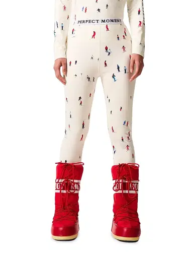 Perfect Moment Women's Printed Base Layer Leggings - Ski Print | Thumbnail 3 Perfect Moment Women's Printed Base Layer Leggings - Ski Print | Thumbnail 3